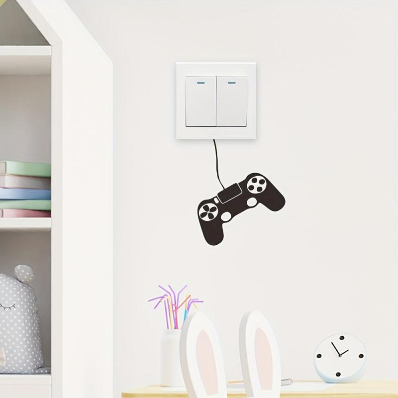 Game Console Cartoon Wall Sticker, Self Adhesive, Home Decoration, Removable