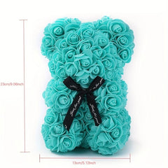 Immortal Rose Bear Foam Flowers Romantic Gift for Mother's Anniversary Wedding