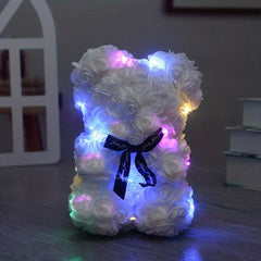 Immortal Rose Bear Foam Flowers Romantic Gift for Mother's Anniversary Wedding