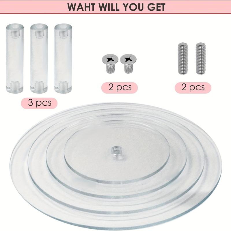 4 Tier Clear Acrylic Cupcake Stand for Parties and Events