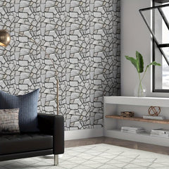 10pcs Marble Tiles 3D PVC Wall Sticker Self Adhesive Gray Brick Waterproof