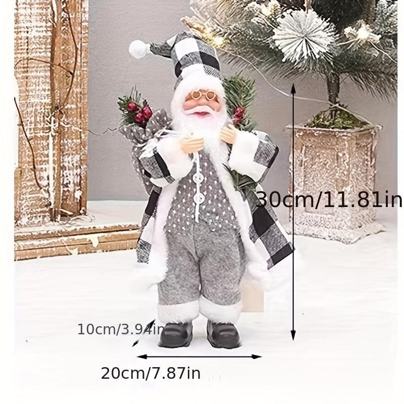 30 Standing Santa Claus Ornament Christmas Figurine Collection