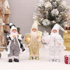 30 Standing Santa Claus Ornament Christmas Figurine Collection