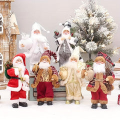 30 Standing Santa Claus Ornament Christmas Figurine Collection