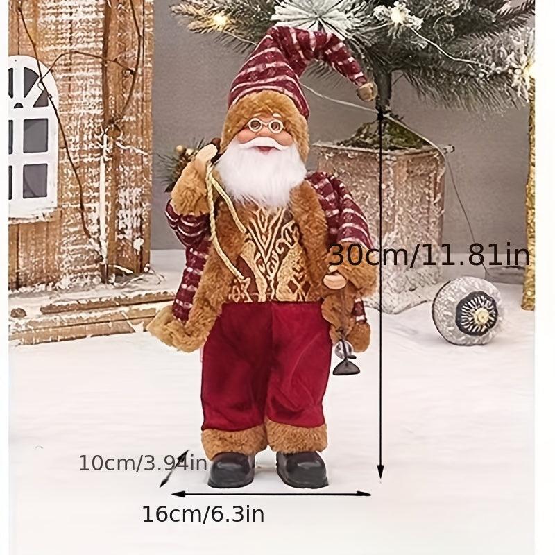 30 Standing Santa Claus Ornament Christmas Figurine Collection