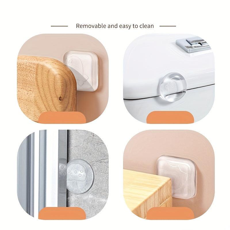 6pcs Silicone Door Crash Mat & Stopper - Home Protection