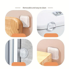 6pcs Silicone Door Crash Mat & Stopper - Home Protection