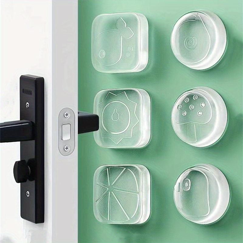 6pcs Silicone Door Crash Mat & Stopper - Home Protection