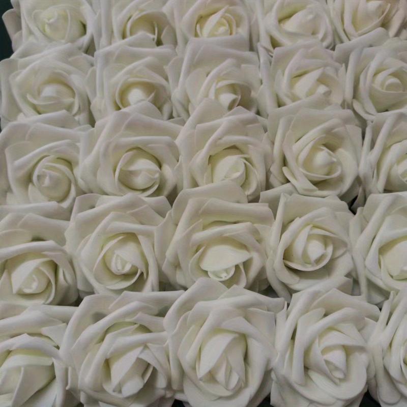 25pcs Burgundy and Pink Roses Artificial Flower Bouquet for DIY Decor