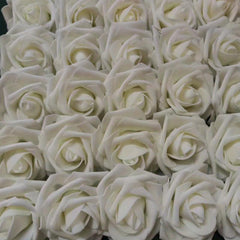 25pcs Burgundy and Pink Roses Artificial Flower Bouquet for DIY Decor