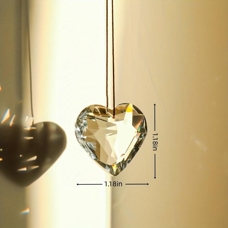 Heart Shaped Prism Colorful Rainbow Maker Suncatcher