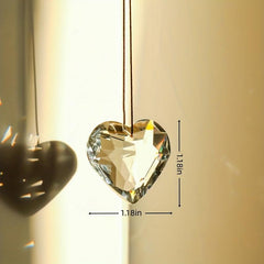Heart Shaped Prism Colorful Rainbow Maker Suncatcher