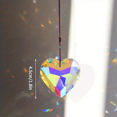 Heart Shaped Prism Colorful Rainbow Maker Suncatcher