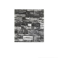 10pcs 3D Brick Grain Wallpaper Self Adhesive Waterproof Wall Sticker