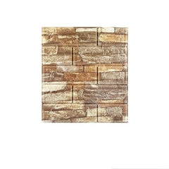 10pcs 3D Brick Grain Wallpaper Self Adhesive Waterproof Wall Sticker