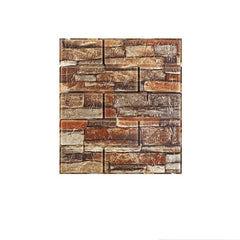 10pcs 3D Brick Grain Wallpaper Self Adhesive Waterproof Wall Sticker