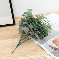 10pcs Simulation Eucalyptus Stems Artificial Greenery Plants