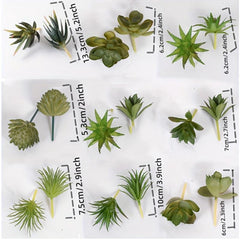 4pcs Realistic Succulent Plant Set - Ideal for Home and Office Decor