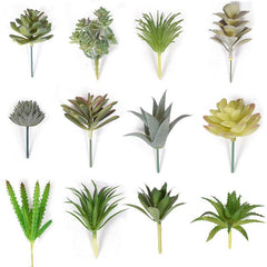 4pcs Realistic Succulent Plant Set - Ideal for Home and Office Decor