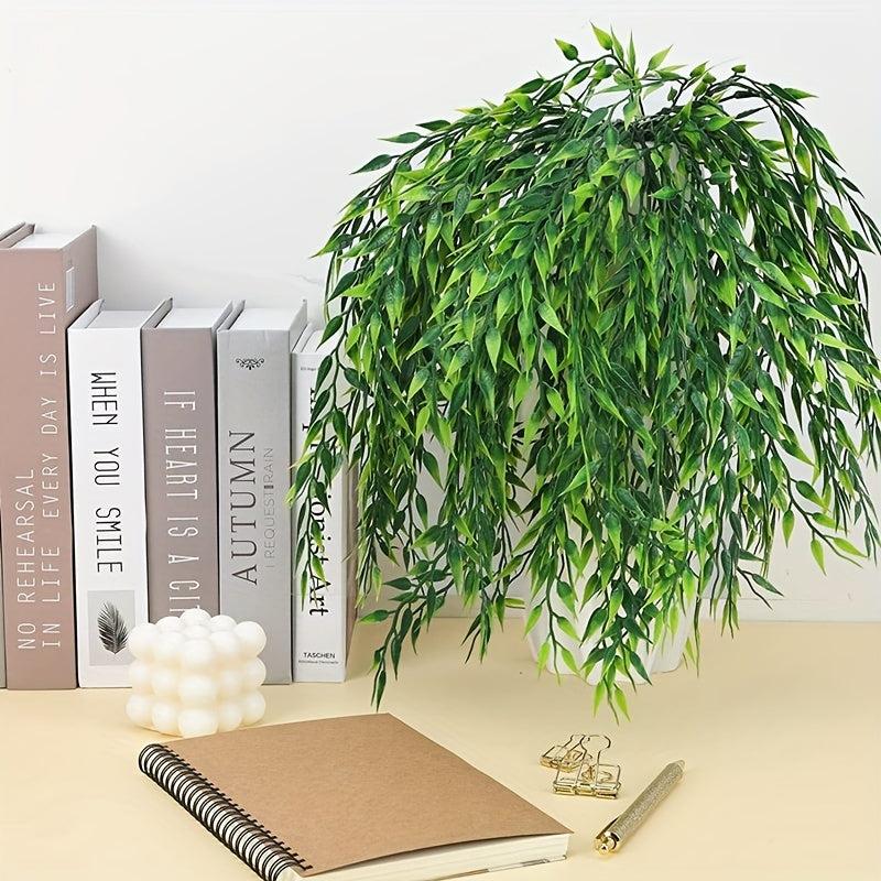 Artificial Willow Leaf Green Plant Home Wedding Party Decoration