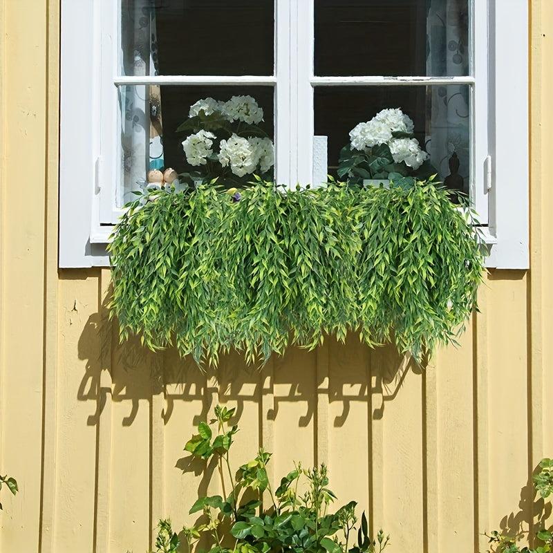 Artificial Willow Leaf Green Plant Home Wedding Party Decoration