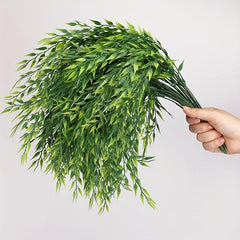 Artificial Willow Leaf Green Plant Home Wedding Party Decoration