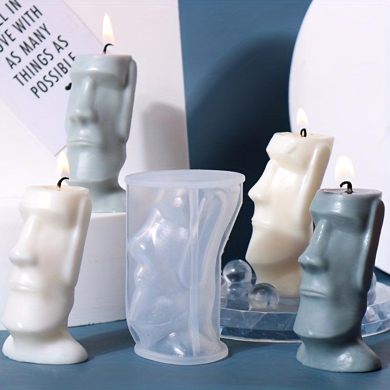 Easter Island Head Candle Mold for DIY Resin Casting