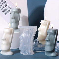 Easter Island Head Candle Mold for DIY Resin Casting