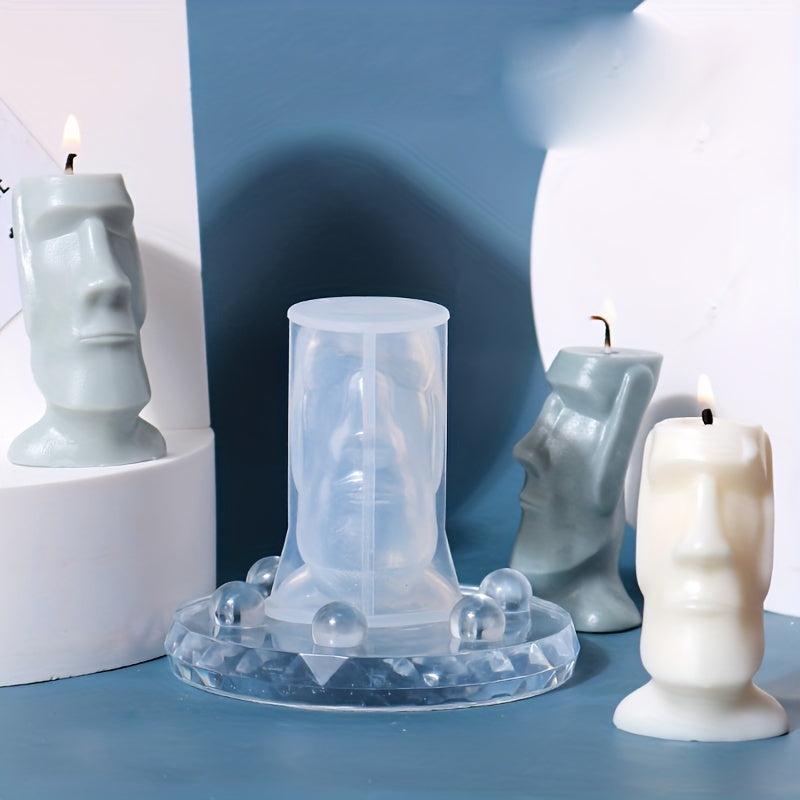 Easter Island Head Candle Mold for DIY Resin Casting