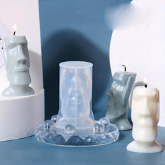 Easter Island Head Candle Mold for DIY Resin Casting