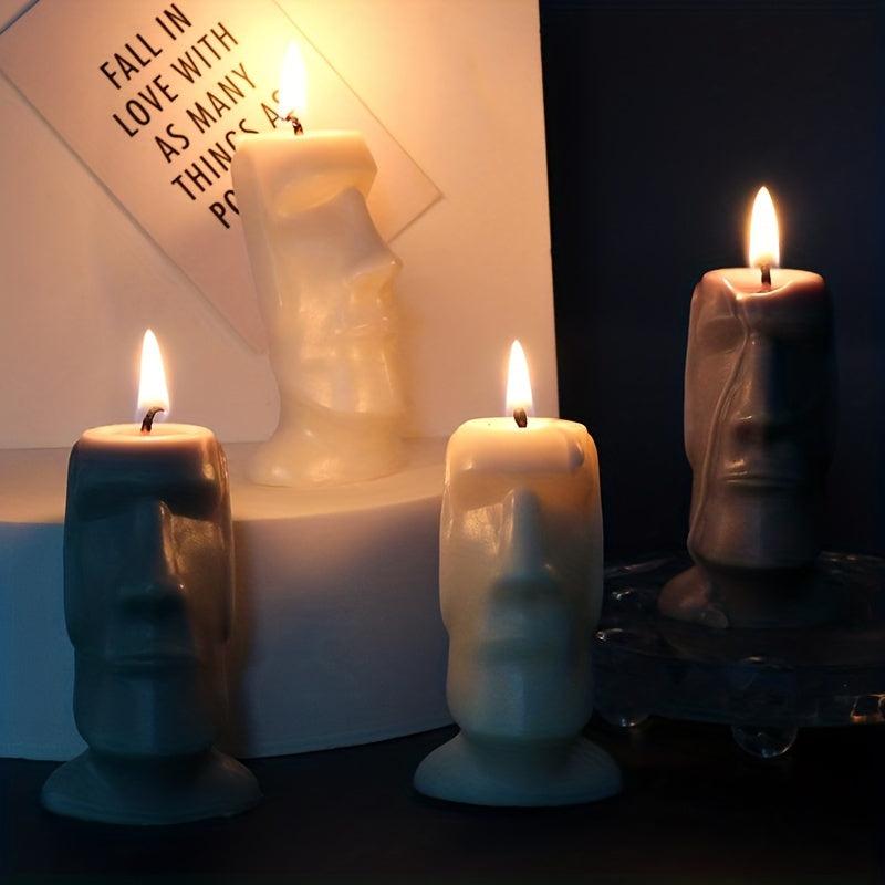 Easter Island Head Candle Mold for DIY Resin Casting