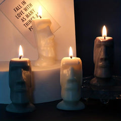 Easter Island Head Candle Mold for DIY Resin Casting