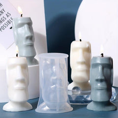 Easter Island Head Candle Mold for DIY Resin Casting