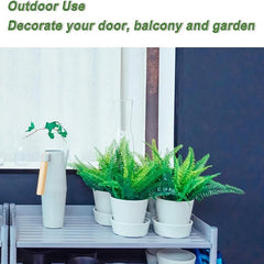 4pcs Artificial Boston Fern Plants for Home Decor