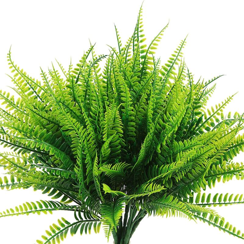 4pcs Artificial Boston Fern Plants for Home Decor