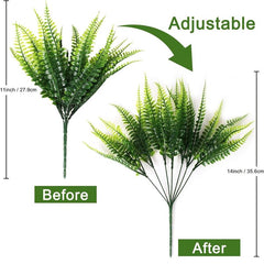 4pcs Artificial Boston Fern Plants for Home Decor