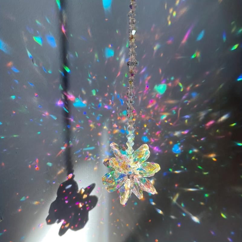 Rainbow Maker Crystal Sun Catcher Window Hanging Office Decor Gift