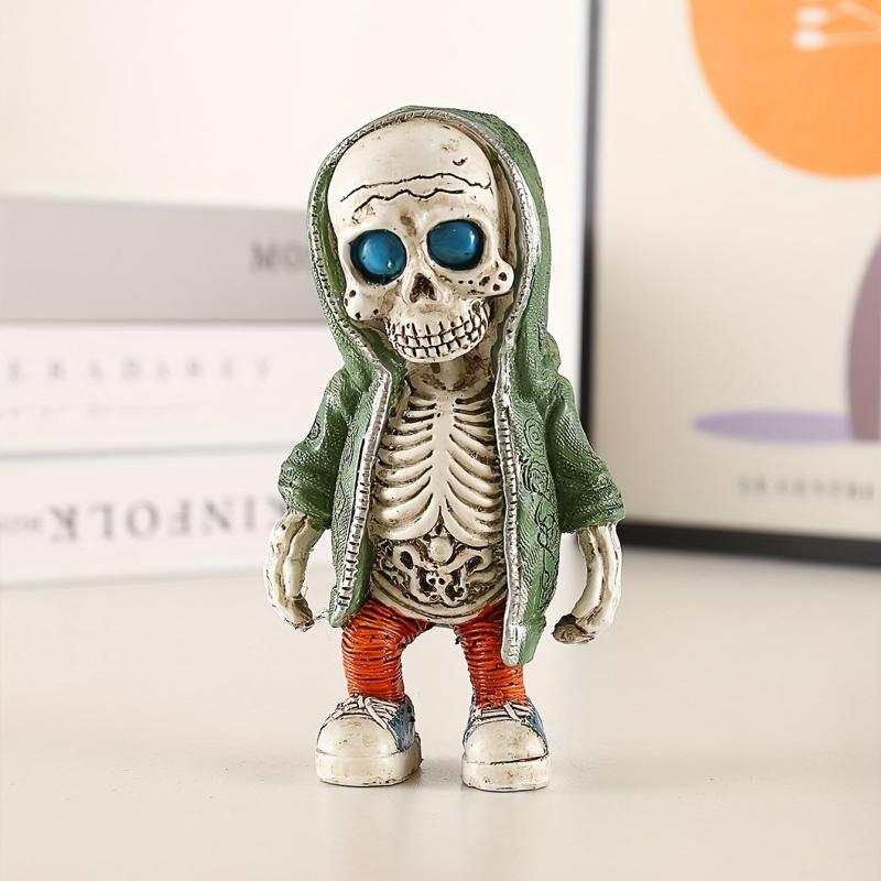 Halloween Bodysuit Skeleton Figurines Decorative Ornament
