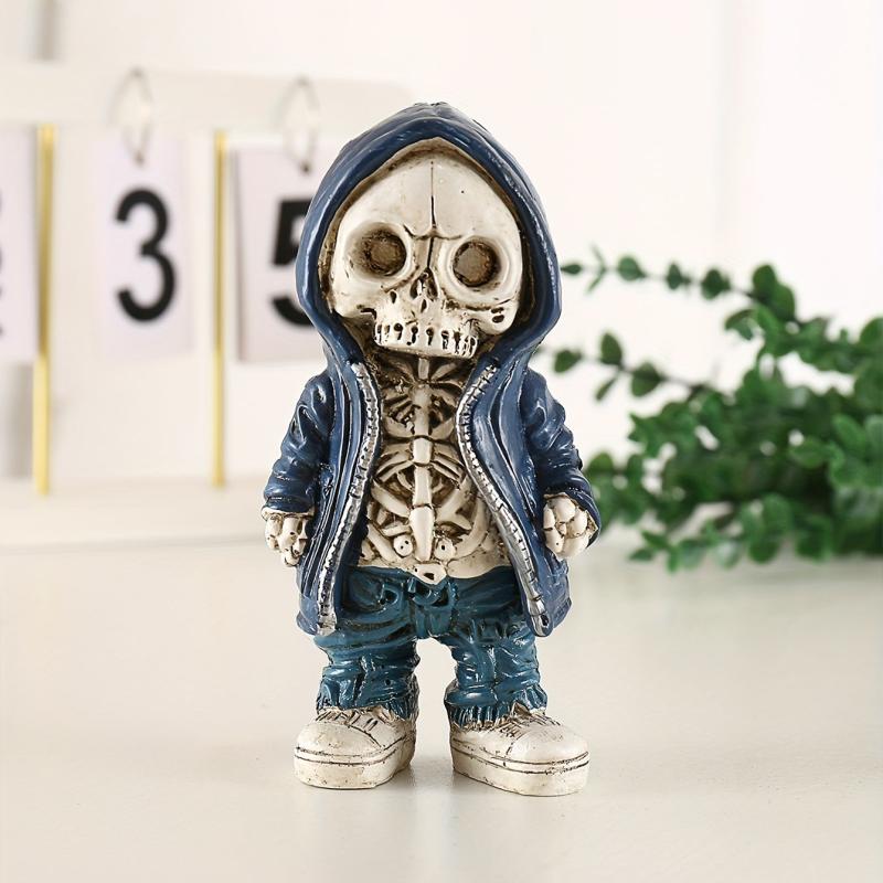 Halloween Bodysuit Skeleton Figurines Decorative Ornament