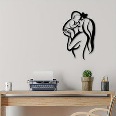 Mother & Child Metal Wall Art Love Mother's Wall Decor Modern Home Decor