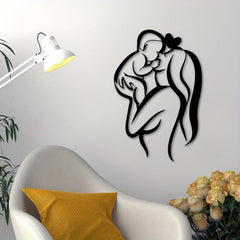 Mother & Child Metal Wall Art Love Mother's Wall Decor Modern Home Decor