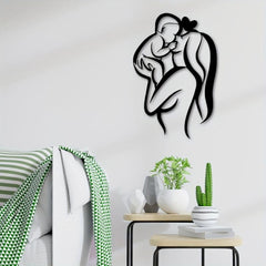 Mother & Child Metal Wall Art Love Mother's Wall Decor Modern Home Decor