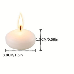 Red Floating Candles 36-200pcs Circular Odorless for Weddings Pool Parties