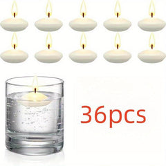Red Floating Candles 36-200pcs Circular Odorless for Weddings Pool Parties