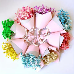 Dried Gypsophila Rose Bouquet for Weddings Parties Mini Daisy
