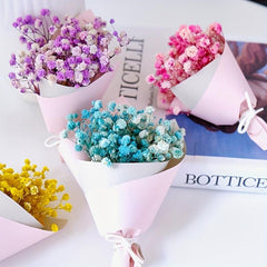Dried Gypsophila Rose Bouquet for Weddings Parties Mini Daisy