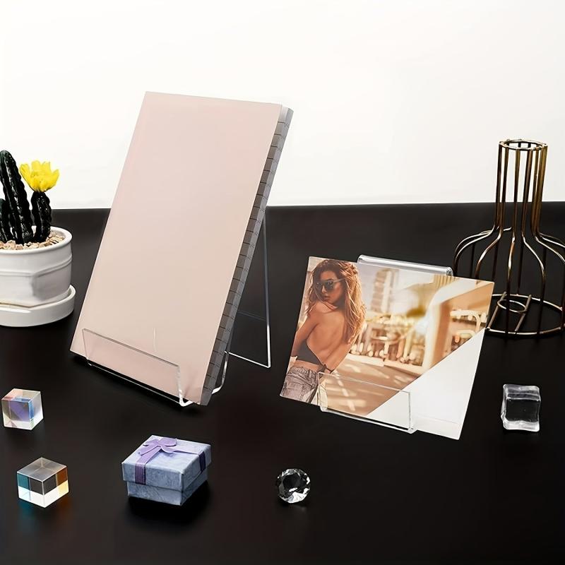 Acrylic Book Stand Clear Display Easel Music Sheets Notebook