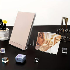 Acrylic Book Stand Clear Display Easel Music Sheets Notebook