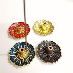 Lotus Fragrance Incense Burner Antique Wire Incense Holder