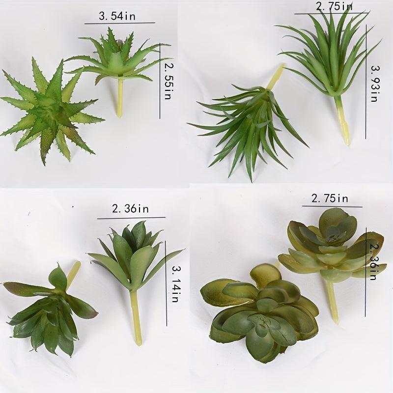 Small Potted Succulents Home Table Decor Artificial Plants